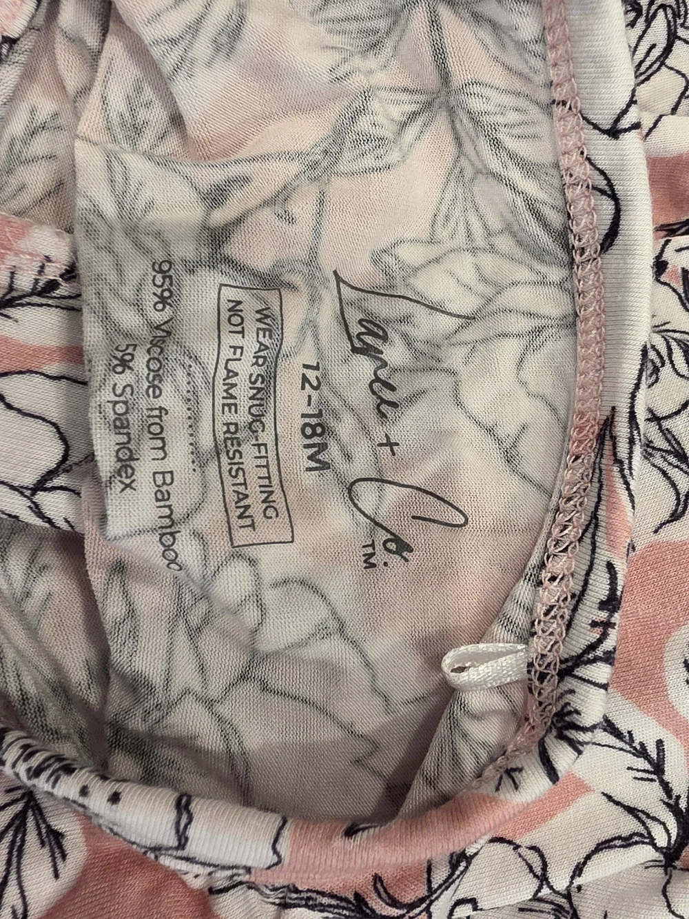 Pink Floral Zip-Front Pajamas